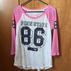 PINK Waffle-Knit Penn State Top
